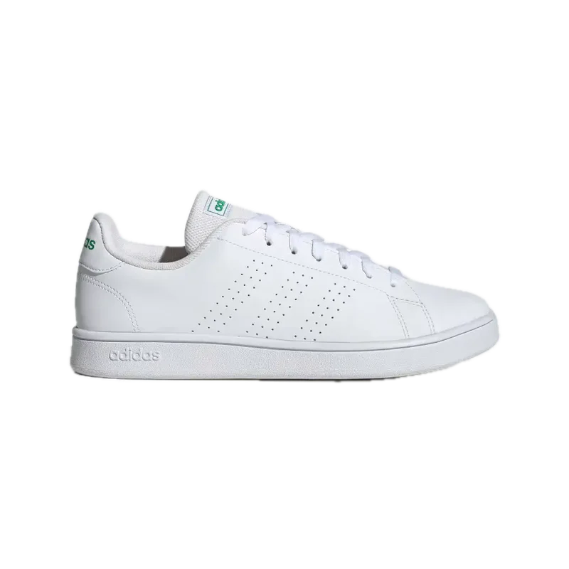 Tenis Adidas Advantage Base Court Blanco con Verde