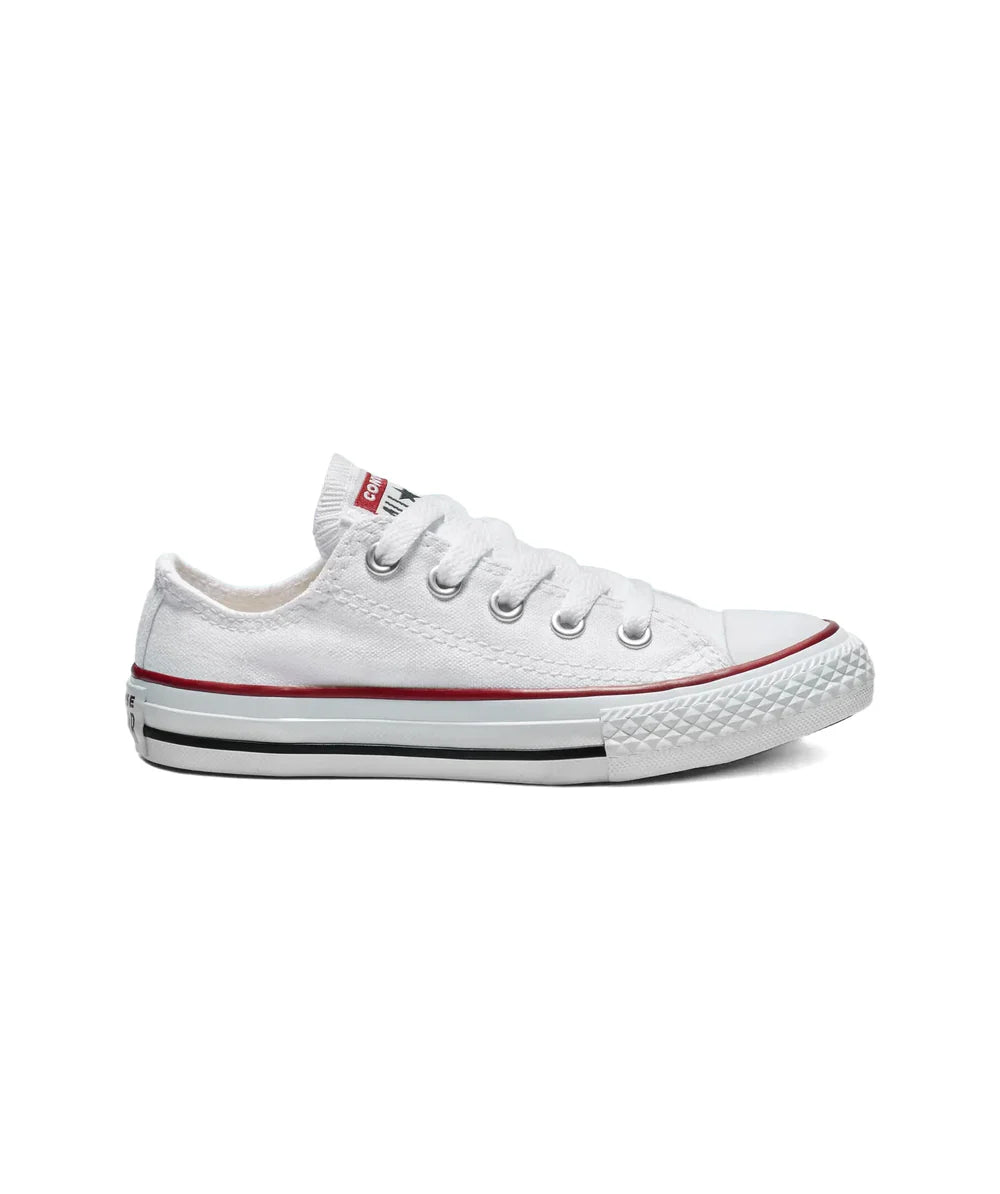 Tenis Converse Chuck Taylor Clásico en Choclo de Lona Blanco Niños