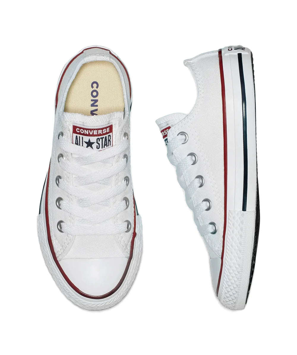 Tenis Converse Chuck Taylor Clásico en Choclo de Lona Blanco Niños