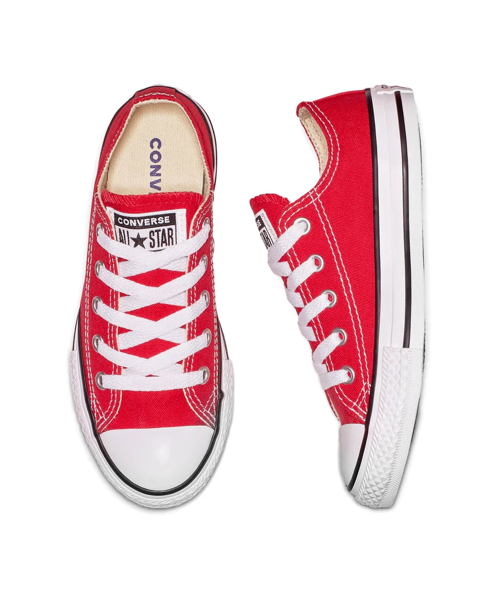 Tenis Converse Chuck Taylor Clásico en Choclo de Lona Rojo Niños